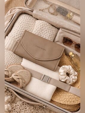 8 Other Reasons Taupe Jewelry Travel Organizer Clutch Foldable Case